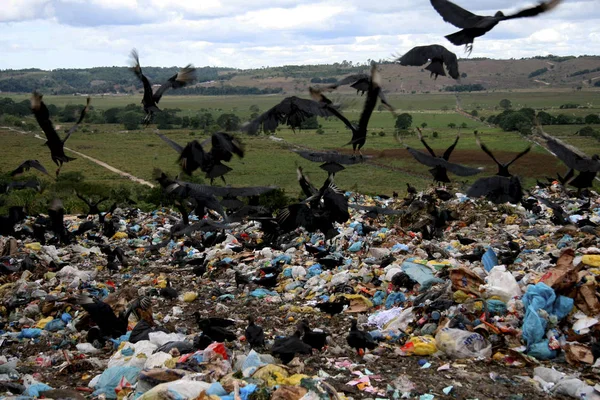Συλλέκτες υλικών ανακύκλωσης απορριμμάτων — Φωτογραφία Αρχείου
