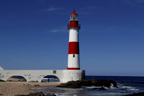 Faro de itapua en el salvador — Foto de Stock