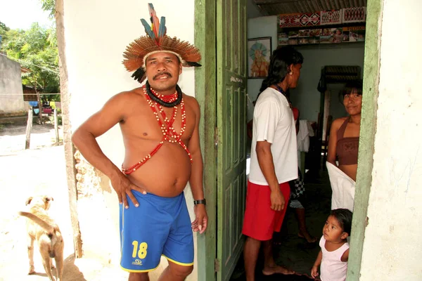 Indiaanse pataxos in de barra velha — Stockfoto