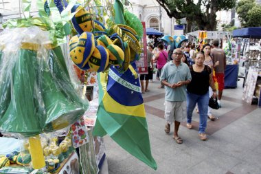 Brezilya bayrağı sergileniyor