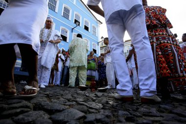 Candomble üyeleri protesto ediyor