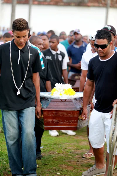 Burial in municipal cemetery in salvador — Stock Photo, Image