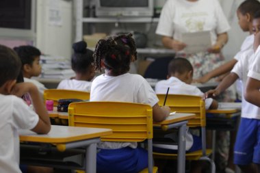 Salvador 'da halk kreşindeki çocuklar