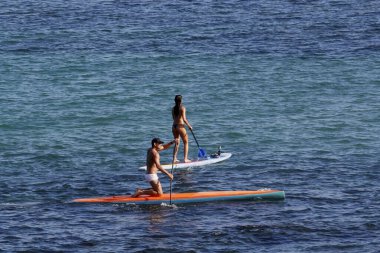 Salvador 'daki Porto da Barra plajı.