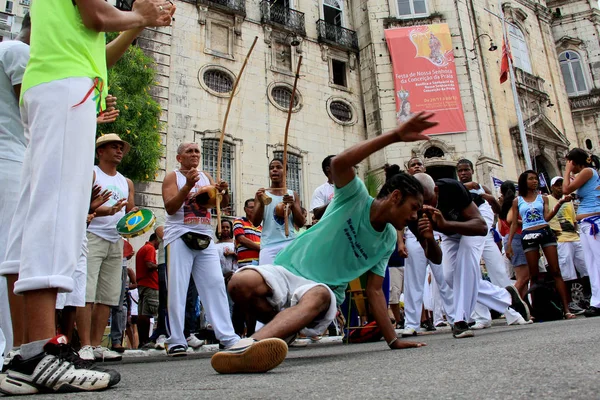 Capoeira apresentação em El Salvador — Fotografia de Stock