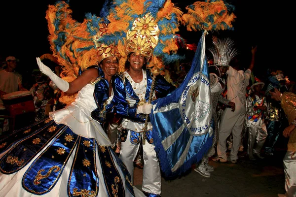 Escuela de samba en carnaval en caravelas — Foto de Stock