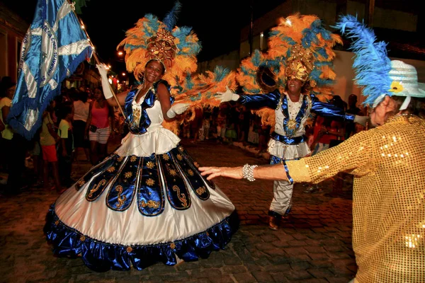 Scuola di samba al carnevale delle caravelle — Foto Stock