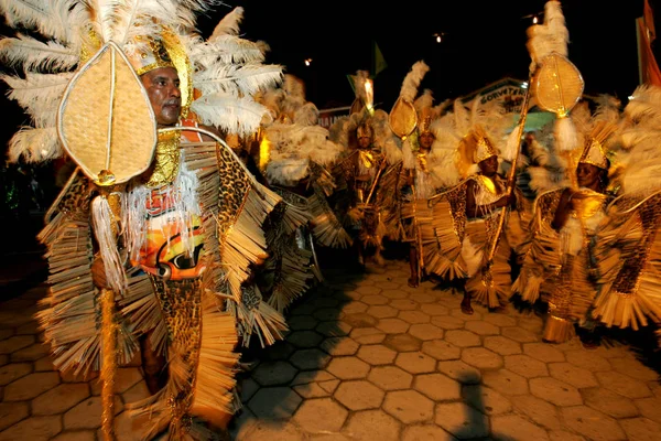 Samba school at carnival in caravelas — Stock Photo, Image