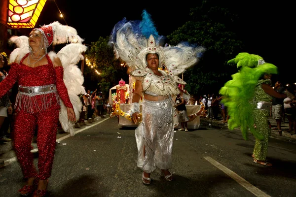 Samba school at the carnival of ilheus — 스톡 사진