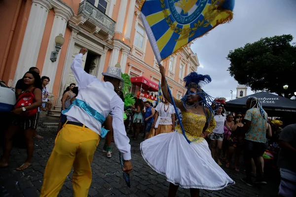 Samba school op het Salvador carnaval — Stockfoto