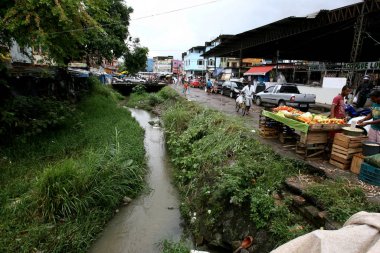 open sewer beside a fair