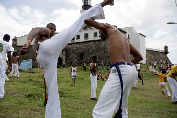 Capoeiristas em El Salvador — Fotografia de Stock