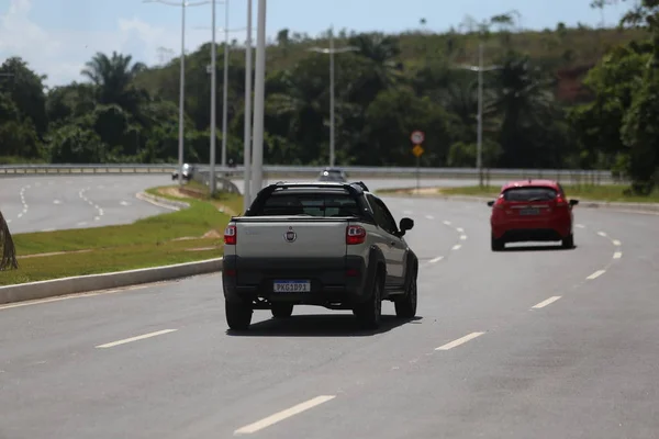 Vehicle on avenida 29 de mar�o — стокове фото