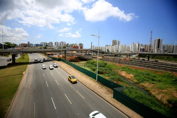 Salvador Bahia Brasil Setembro 2016 Visão Dos Viadutos Complexo Rodoviário — Fotografia de Stock