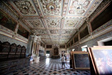Salvador, Bahia / Brazil - January 23, 2015: Tourists are seen during a visit to the Basilica Cathedral, in the Pelourinho neighborhood, in the city of Salvador.