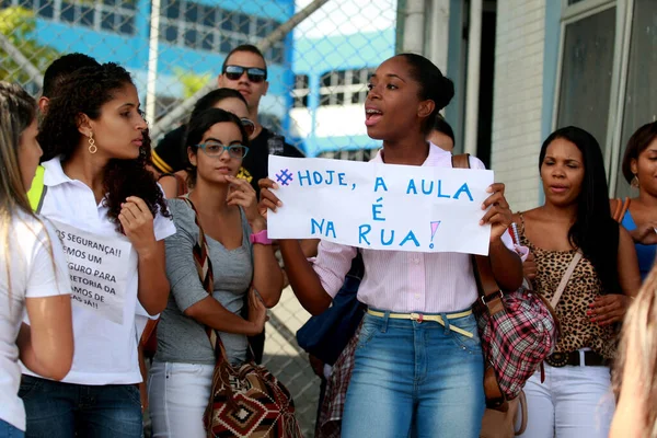 Salvador Bahia Brasil Maio 2016 Estudantes Faculdade Tecnologia Ciências Ftc — Fotografia de Stock