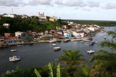 camamu, bahia / brrazil - 10 Ocak 2012: Kosta do Dende olarak bilinen Bahia 'nın güneyinde yer alan Camamu Körfezi manzarası.