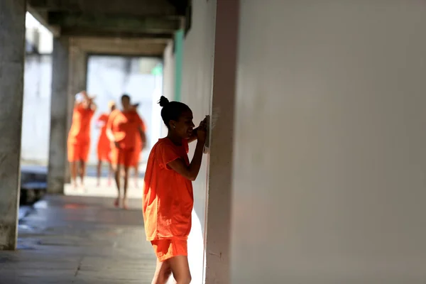 Salvador Bahia Brasil Julho 2016 Presos Prisão Feminina Salvador São — Fotografia de Stock