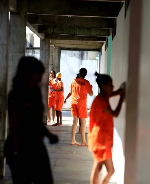 Salvador Bahia Brasil Julio 2016 Presas Presos Prisión Femenina Salvador — Foto de Stock