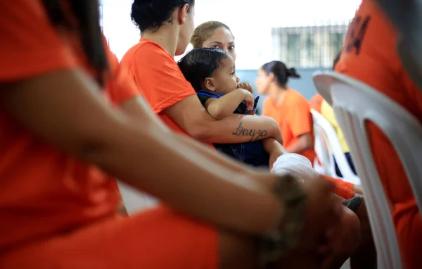 Salvador Bahia Brasil Julio 2016 Preso Presidio Femenina Salvador Retiene — Foto de Stock