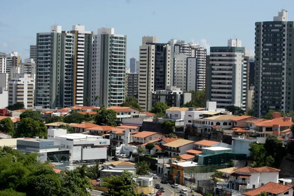 Salvador Bahia Brasil Abril 2017 Vista Aérea Edificios Viviendas Barrio —  Fotos de Stock