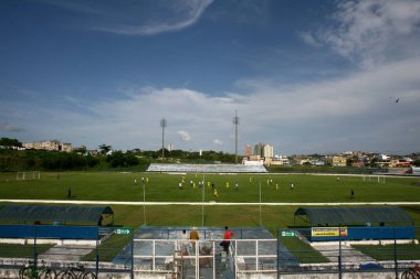 itabuna, Bahia / Brezilya - 5 Ocak 2012: Itabuna şehrindeki Estadio Luiz Viana Filho manzarası. Salonun 9.787 taraftar kapasitesi bulunuyor..