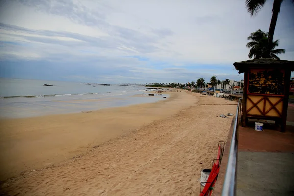 Salvador Bahia Brazil Marca 2020 Widok Plażę Itapua Salvador Miejsce — Zdjęcie stockowe