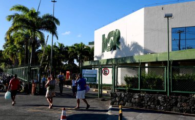 Salvador, Bahia / Brezilya - 30 Mart 2015: Sao Rafael Hastanesi, Salvador. Hastane, Sanatoryum Balosu 'ndan Monte Tabor Centro Italo Brasileiro adlı sivil toplum örgütü tarafından işletiliyor..