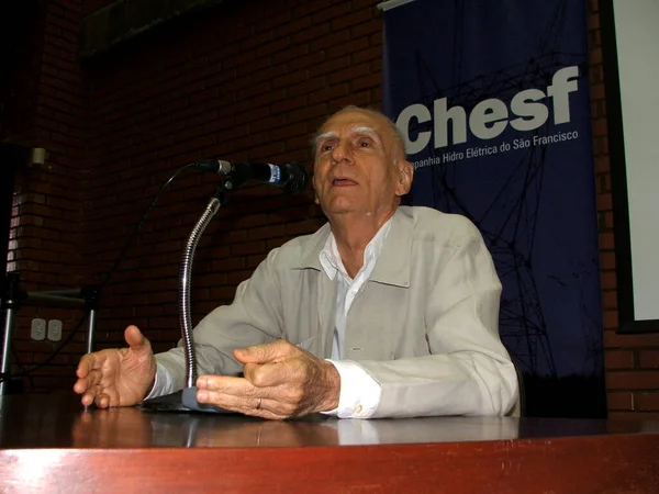 Salvador Bahia Brasil Favereiro 2006 Escritor Ariano Suassuna Visto Durante — Foto de Stock