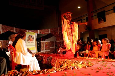 Salvador, Bahia / Brezilya - 28 Eylül 2006: Salvador 'daki Censala do Barro Preto' daki Nagra Güzellik Yürüyüşü sırasında modeller görüldü..