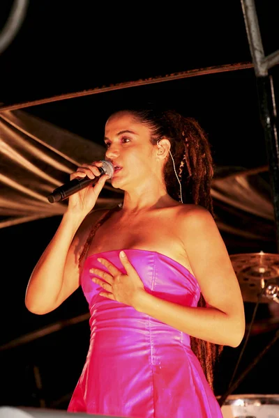 Porto Seguro Bahia Brasil Febrero 2009 Cantante Gil Melandia Visto — Foto de Stock