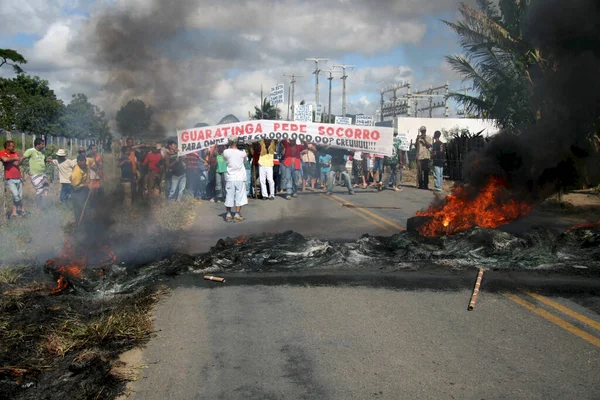 Guaratinga Bahia Brasil Mayo 2008 Protesta Los Trabajadores Rurales Día —  Fotos de Stock