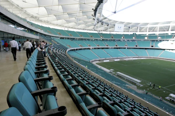 Salvador Bahia Brazilský Srpna 2013 Vnitřní Pohled Fotbalový Stadion Arena — Stock fotografie