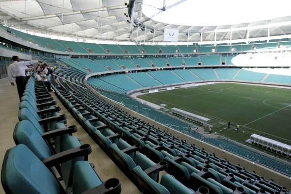 Salvador Bahia Brazilský Srpna 2013 Vnitřní Pohled Fotbalový Stadion Arena — Stock fotografie
