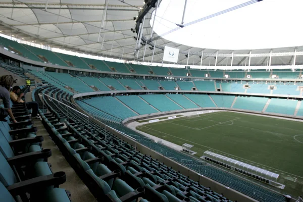 Salvador Bahia Brazilský Srpna 2013 Vnitřní Pohled Fotbalový Stadion Arena — Stock fotografie