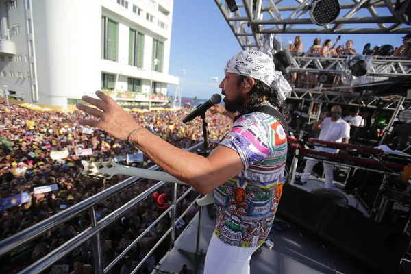 サルヴァドール バイーア ブラジル 2019年3月3日 歌手ベル マルケスはサルバドールでのカーニバルのパフォーマンス中に見られます — ストック写真