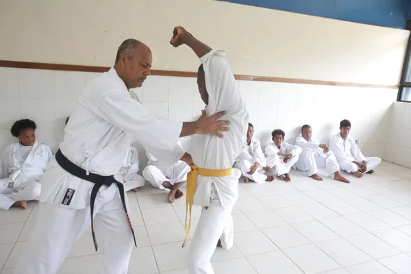 Salvador Bahia Brasilien November 2018 Schüler Der Öffentlichen Schule Von — Stockfoto