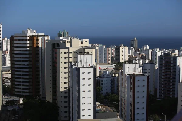 Salvador Bahia Brazil December 2017 Aerial View Villas Neighborhood Pituba — стоковое фото