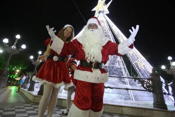 Salvador Bahia Brésil Novembre 2017 Père Noël Est Sur Place — Photo