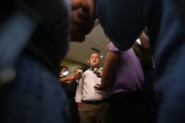 Salvador, Bahia / Brezilya - 28 Ekim 2018: Rui Costa, Bahia valisi Salvador 'da bir röportaj sırasında görüldü. * * * Yerel altyazı * *