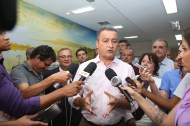 Salvador, Bahia / Brezilya - 28 Ekim 2018: Rui Costa, Bahia valisi Salvador 'da bir röportaj sırasında görüldü. * * * Yerel altyazı * *