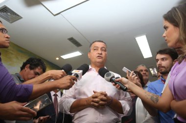 Salvador, Bahia / Brezilya - 28 Ekim 2018: Rui Costa, Bahia valisi Salvador 'da bir röportaj sırasında görüldü. * * * Yerel altyazı * *