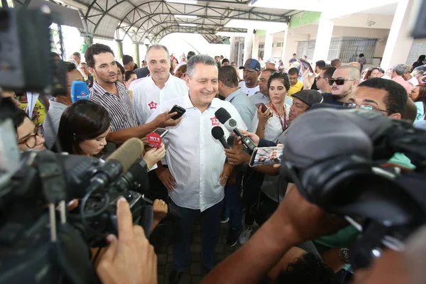 Salvador Bahia Brasil Octubre 2018 Rui Costa Gobernador Bahía Visto — Foto de Stock