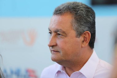 Salvador, Bahia / Brezilya - 8 Ekim 2018: Rui Costa, Bahia valisi Salvador 'da bir röportaj sırasında görüldü. * * * Yerel altyazı * *