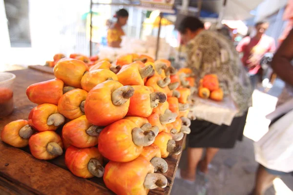 Salvador Bahia Brazil October 2018 Street Vendor Sells Fruit Joana — Stock Photo, Image