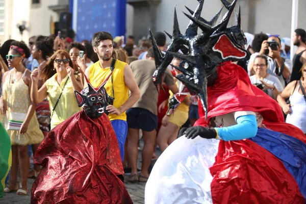 2017 Salvador Bahia Brazil February 2018 Masquerades Seen Performance Pelourinho — 스톡 사진