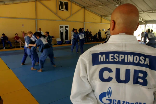 Salvador Bahia Brazil Oktober 2012 Judo Idrottare Ses Turneringen Staden — Stockfoto