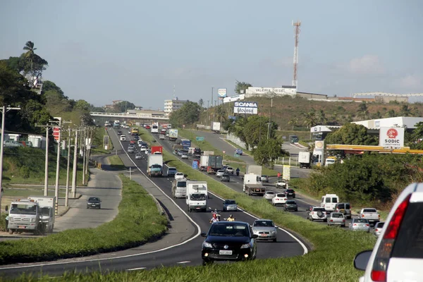 Salvador Bahia Brazil February 2013 Vehicles Seen Passing Highway 324 — 图库照片