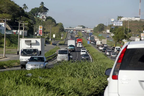 Salvador Bahia Brazil February 2013 Vehicles Seen Passing Highway 324 — 图库照片