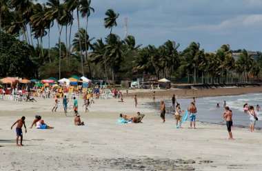 madre de deus, bahia / brazil - October 1, 2012: View of the beach in the center of Madre de Deus. *** Local Caption ***